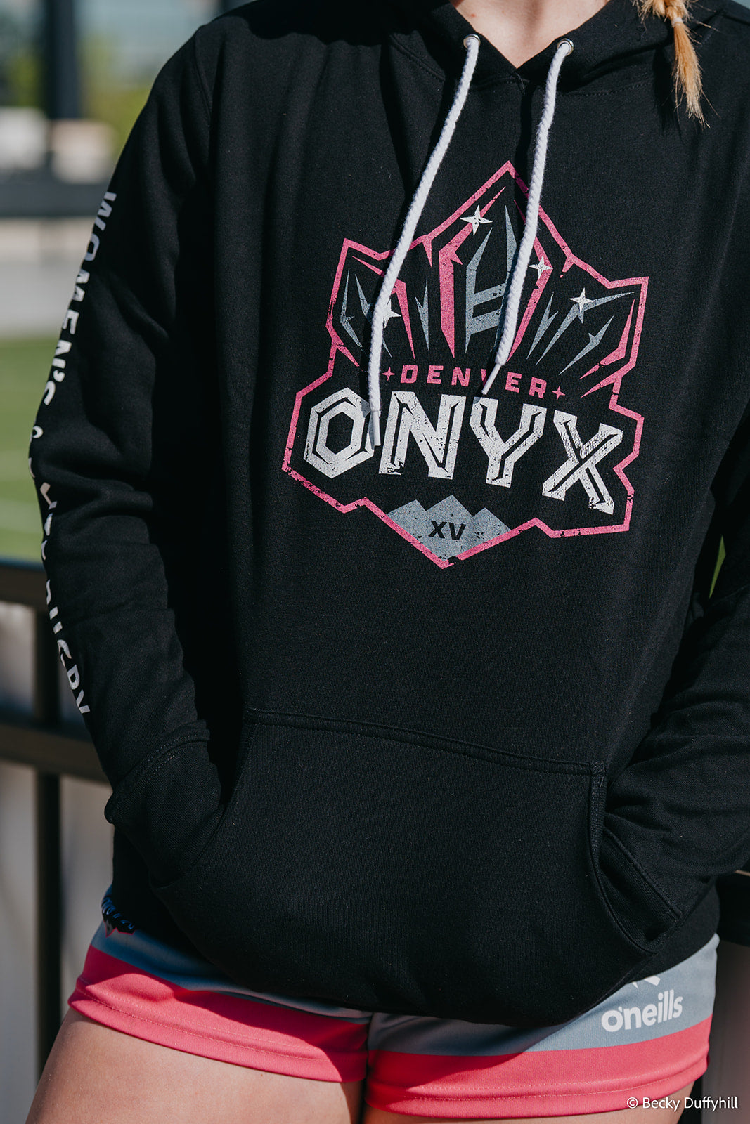 Onyx Distressed LW Hoodie