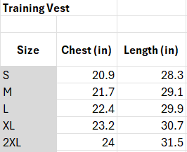 PRE-ORDER Banshees 2026 Training Vest